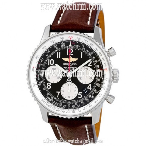 Breitling Navitimer 01 Stainless Steel Leather Automatic Men's Watch AB012012-BB02BRLD