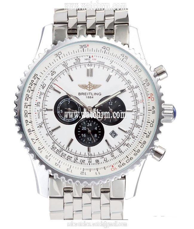 Breitling Navitimer A2332212/B637-SS Silver Stainless Steel Strap Mens 41.8mm Watch