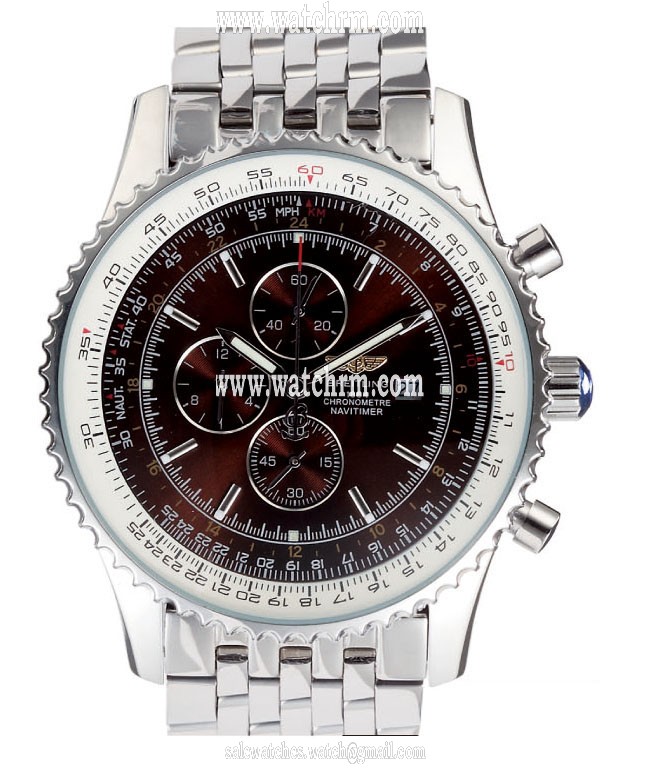 Breitling Navitimer A2432212/B726-SS 46mm Silver Stainless Steel Strap Watch