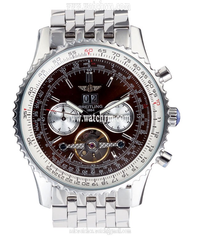 Breitling Navitimer A2432212/B726 Tourbillon Mens Stainless Steel Bezel Watch
