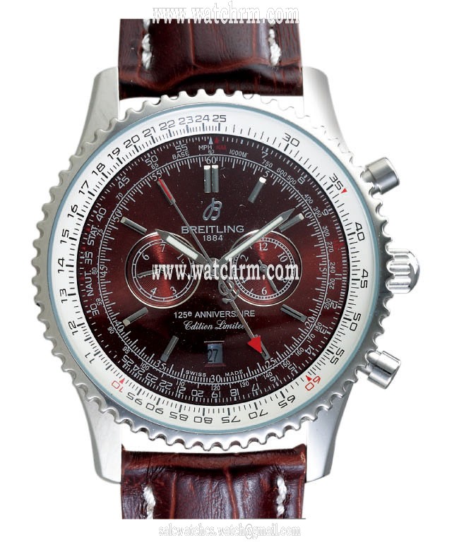 Breitling Navitimer A26322 Automatic Brown Dial Stainless Steel Bezel Watch