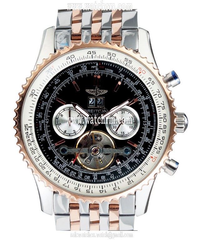 Breitling Navitimer AB012012/BB01 Tourbillon 43.7mm Black Dial Watch