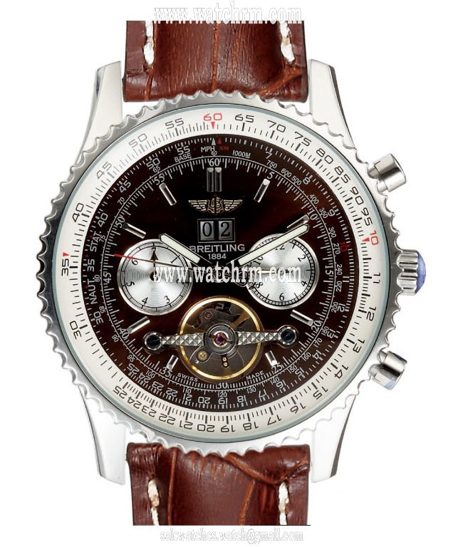 Breitling Navitimer AB012012-BB01BKLT Brown Dial Stainless Steel Case 43.7mm Watch