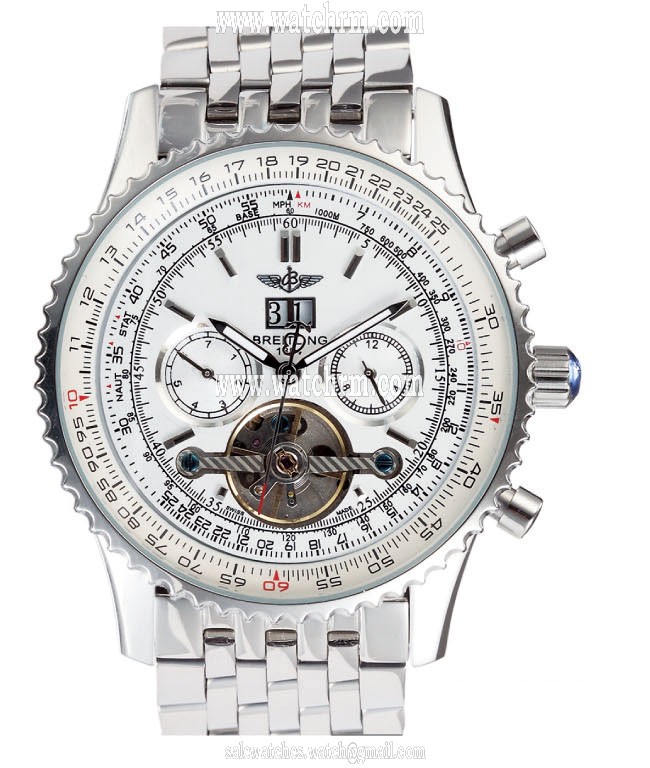 Breitling Navitimer AB012012-BB01BKLT Stainless Steel Bezel Mens Stainless Steel Case Watch