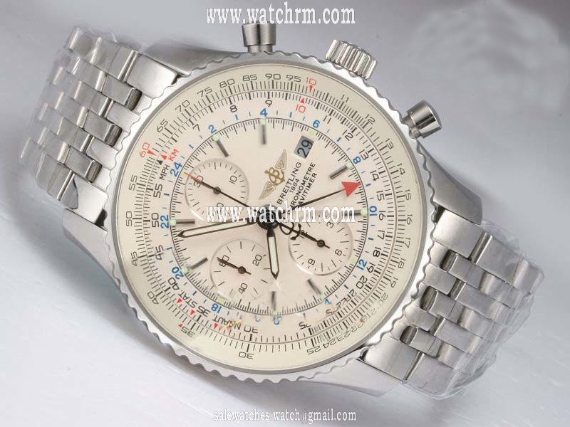 Breitling Navitimer Chronograph A24322 Stainless Steel Bezel Mens Watch