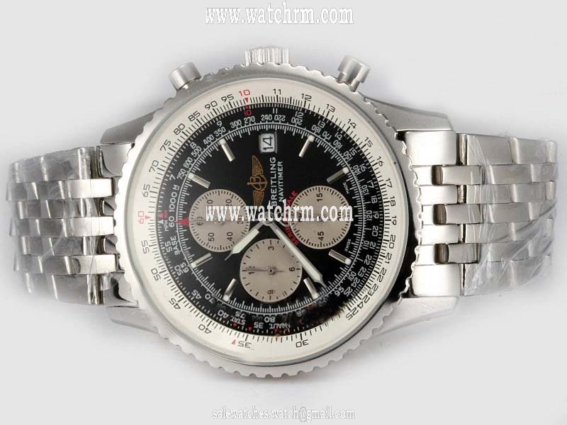 Breitling Navitimer Chronograph AB012012 42.5mm Quartz Chronograph Black Dial Watch