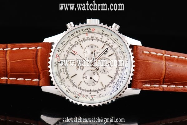 Breitling Navitimer Chronograph Steel 4 Quartz Stainless Steel Bezel Watch