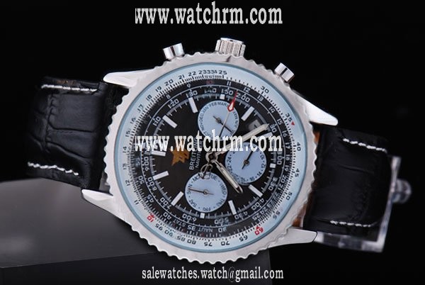Breitling Navitimer Chronograph Steel Black Dial Automatic Watch