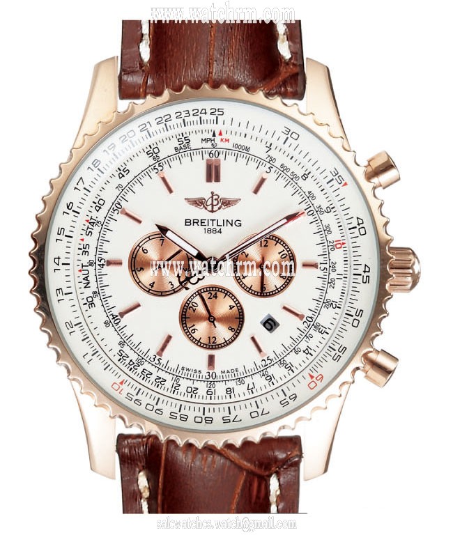Breitling Navitimer D2332212/g534-2LT Mens Brown Crocodile Leather Strap Watch