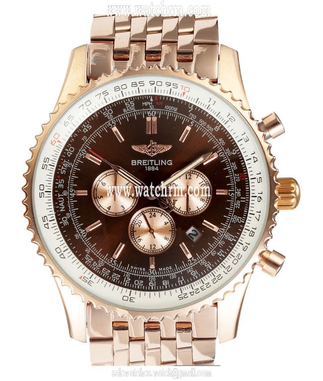 Breitling Navitimer R2332212/B838-2CT 41.8mm Rose Gold Rose Gold Strap Mens Watch