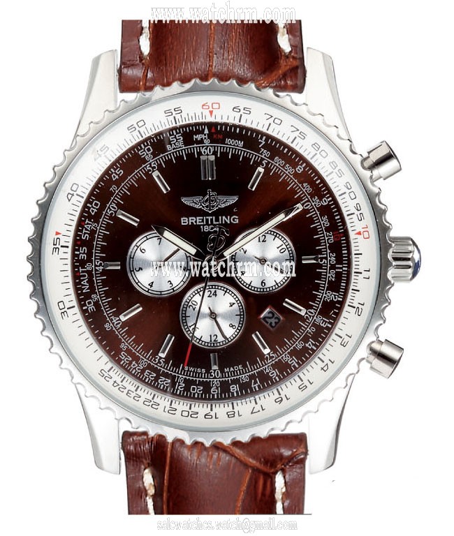 Breitling Navitimer R2332212/B838-2CT Brown Crocodile Leather Strap Brown Dial Watch