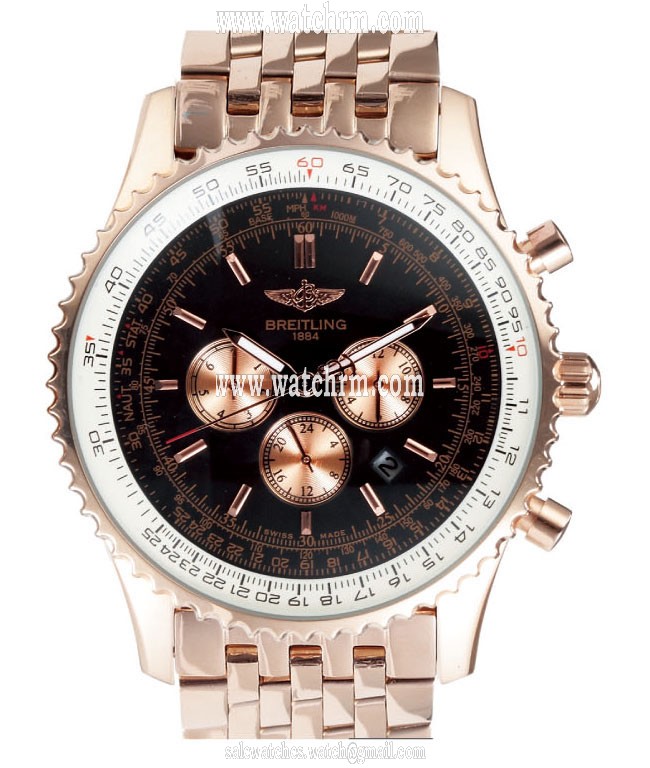 Breitling Navitimer R2332212/B838-2CT Round Rose Gold Case Watch
