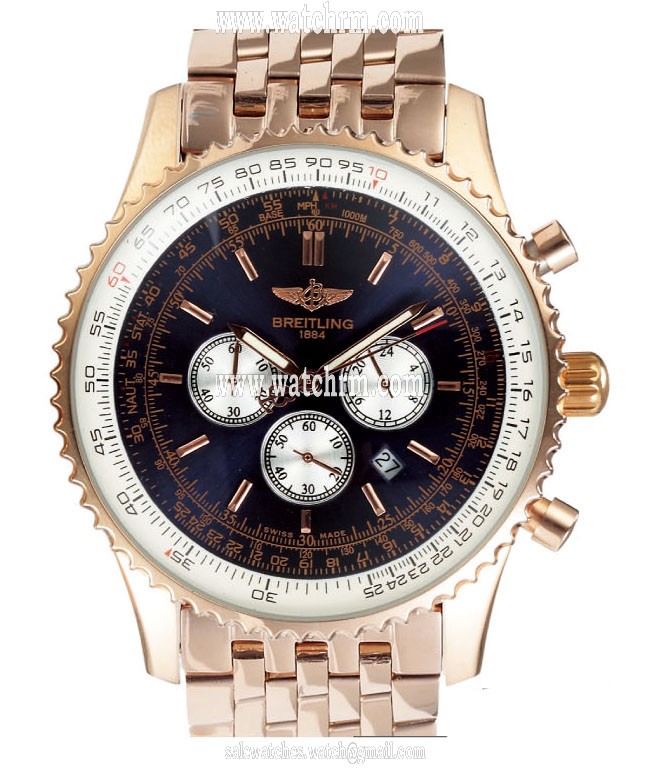Breitling Navitimer R2332212/B838-2CT Stainless Steel with Rose Gold Bezel Mens Watch