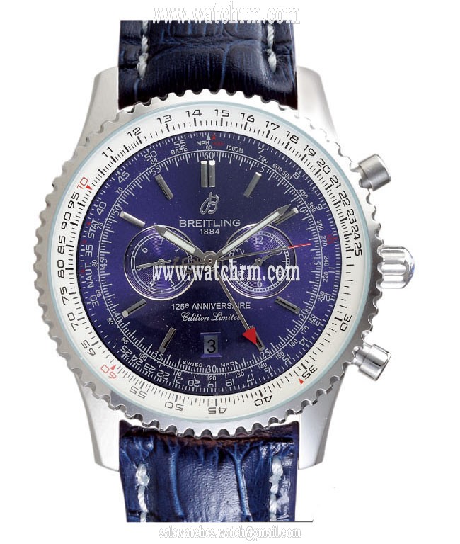 Breitling Navitimer R26322 Blue Dial 43mm Stainless Steel Case Watch