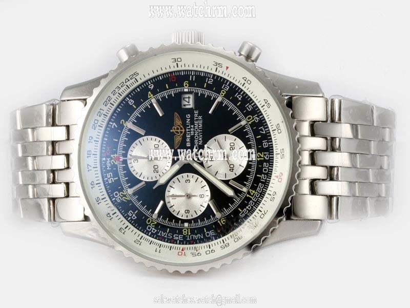 Breitling Navitimer World A2432212/B726 Quartz Chronograph Black Dial 42mm Watch
