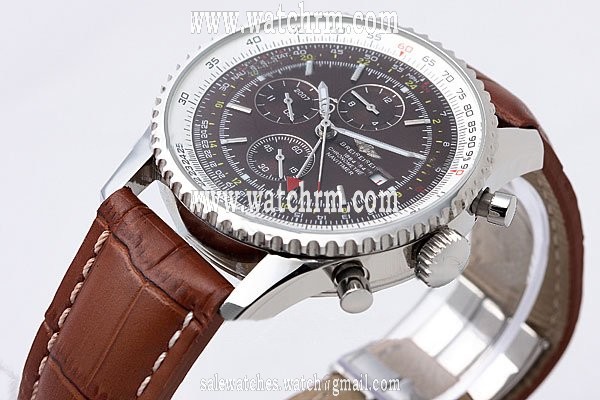 Breitling Navitimer World Steel 5 coffee Dial Automatic Watch