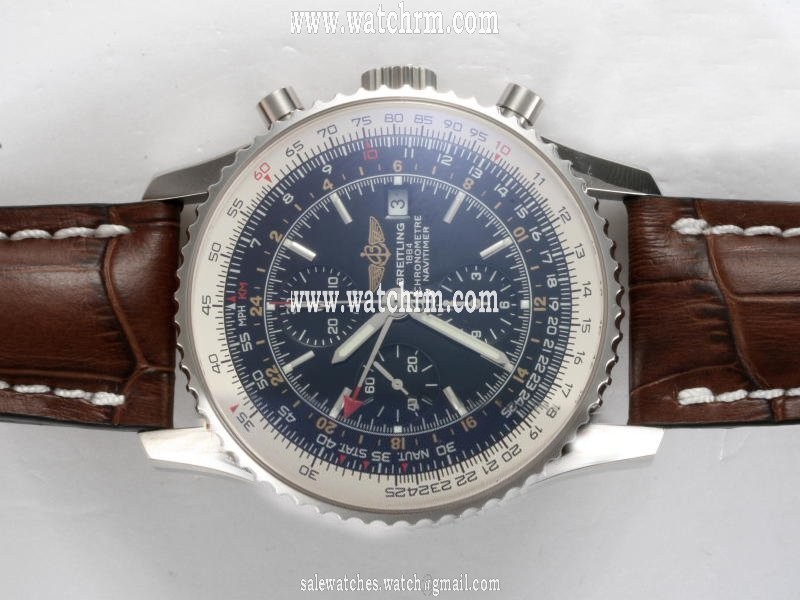 Breitling Navitimer World Steel Stainless Steel Case Mens Round Watch