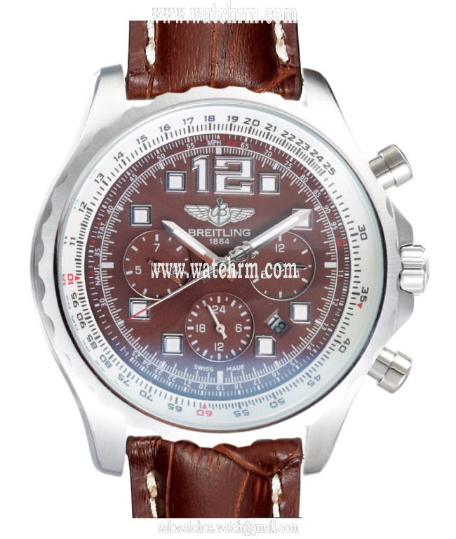 Breitling Professional Chronospace A2336035/f555-1lT Stainless Steel Case Brown Dial Watch
