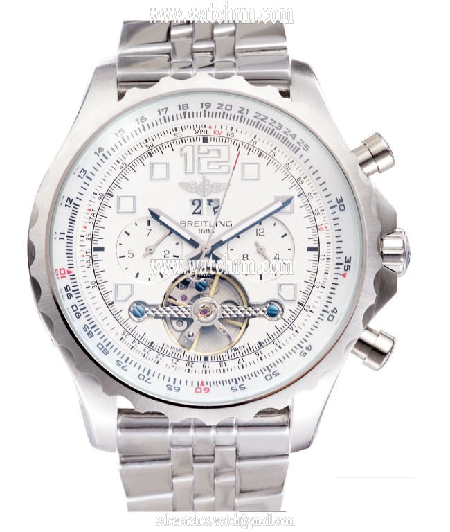 Breitling Professional Chronospace A2336035/F555 Tourbillon Stainless Steel Bezel Watch