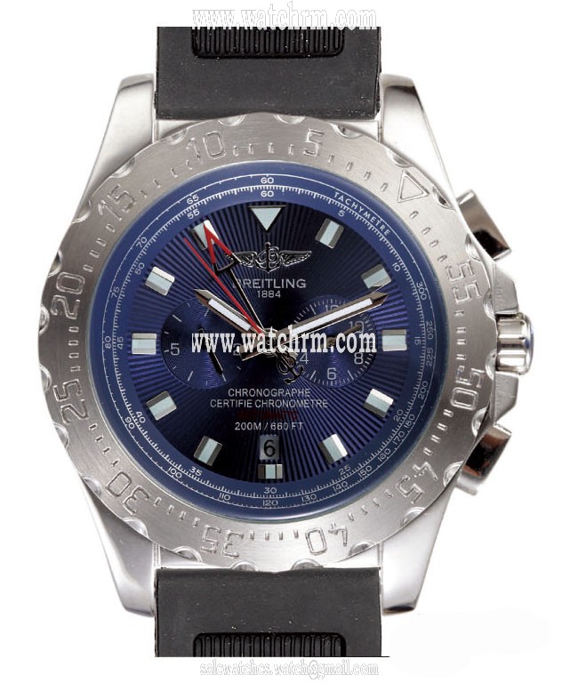Breitling Professional Skyracer 11048 Black Rubber Strap Round Mens Watch