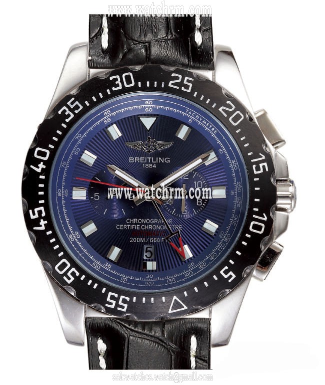 Breitling Professional Skyracer A2736423/C804-3OR Black Crocodile Leather Strap 43.5mm Mens Watch