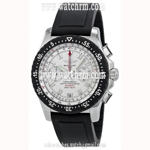 Breitling Skyracer Raven Silver Dial Chronograph Men's Watch A2736434-G615BKPD