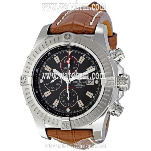 Breitling Super Avenger Black Dial Automatic Chronograph Men's Watch A1337011-B907BRCT
