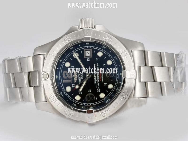 Breitling Super Ocean A17364 Round Automatic Chronograph Mens Watch