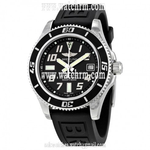 Breitling Superocean 42 Automatic Black Dial Men's Watch A1736402-BA28