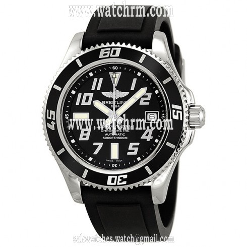 Breitling Superocean 42 Automatic Black Dial Stainless Steel Men's Watch A1736402-BA28