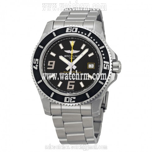 Breitling Superocean 44 Automatic Black Dial Men's Watch A1739102-BA78SS