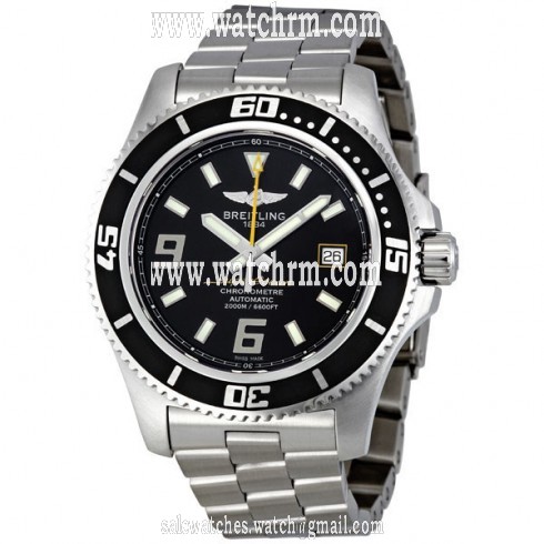 Breitling Superocean 44 Black Dial Automatic Men's Watch A1739012-BA78SS
