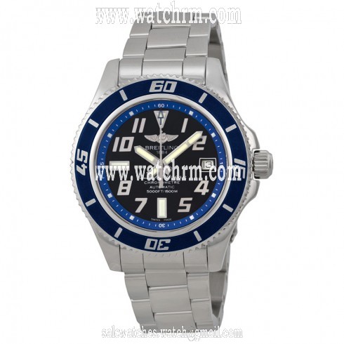 Breitling Superocean Abyss 42 Black Dial Stainless Steel Men's Watch A1736402-BA3
