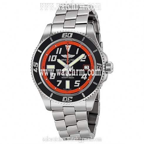 Breitling SuperOcean Automatic Black Dial Stainless Steel Men's Watch A17364Y4-BA89SS