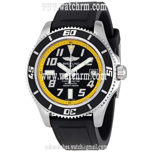 Breitling Superocean Black and Yellow Dial Men's Watch A1736402-BA32BKPT