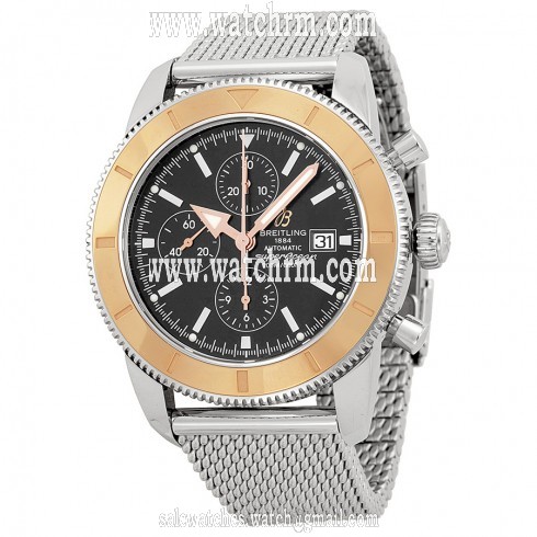 Breitling Superocean Chronograph Black Dial Automatic Men's Watch U1332012-B908SS