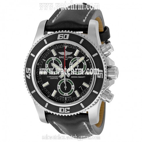 Breitling SuperOcean Chronograph M2000 Black Dial Men's Watch A73310A8-BB75BKLT