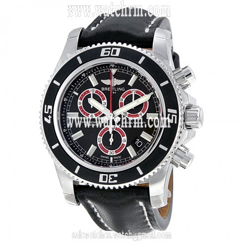 Breitling SuperOcean Chronograph M2000 Black Dial Stainless Steel Men's Watch A73310A8-BB72BKLT