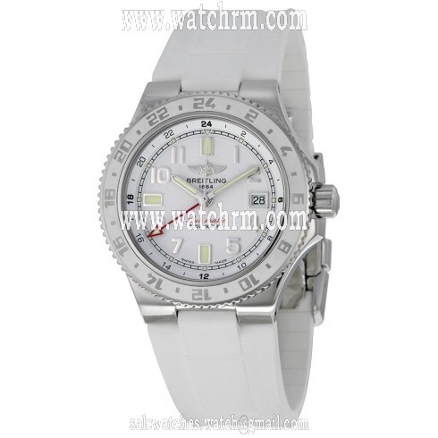 Breitling Superocean GMT Automatic White Dial Men's Watch A32380A9-A737