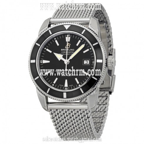 Breitling Superocean Heritage Black Dial Stainless Steel Men's Watch A1732124-BA61SS