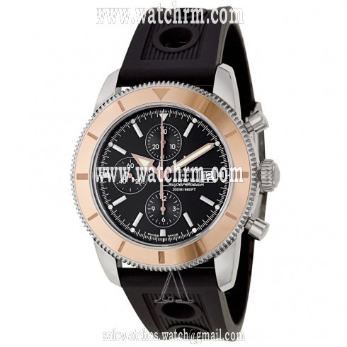 Breitling Superocean Heritage Chronograph Black Dial Rubber Men's Watch U1332012-B908BKOR