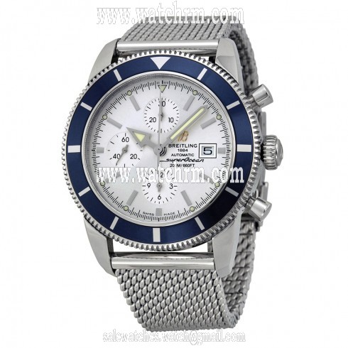 Breitling Superocean Heritage Chronograph Silver Dial Automatic Men's Watch A1332016-G698SS