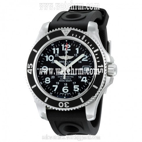 Breitling Superocean II 42 Automatic Black Stainless Steel Men's Watch A17365C9-BD67BKORT