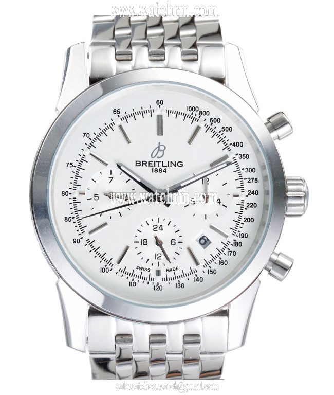 Breitling TransOcean Chrono AB015112/G715SS Automatic White Dial Round Watch