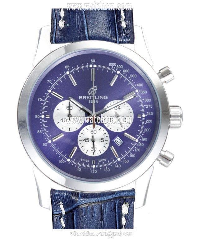 Breitling TransOcean Chrono AB015212.BA99 Stainless Steel Bezel Stainless Steel Case Blue Dial Watch