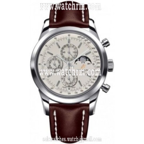 Breitling Transocean Chronograph 1461 Brown Leather Men's Watch A1931012-G750BRLT