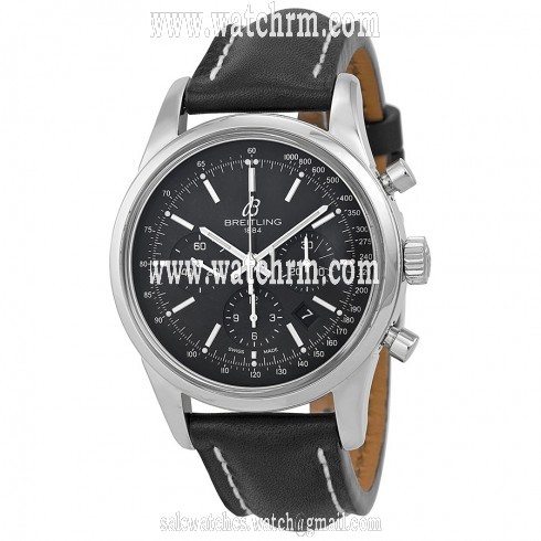 Breitling Transocean Chronograph Automatic Black Dial Men's Watch AB015212/BA99