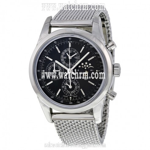 Breitling Transocean Chronograph II Moonphase Automatic Black Dial Men's Watch A1931012-BB68