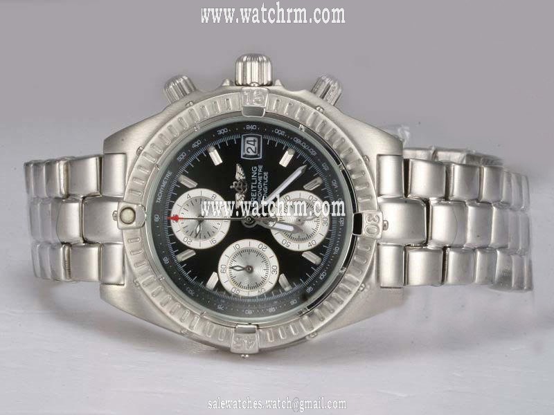 Breitling Windrider Blackbird A13350 Mens Stainless Steel Bezel Automatic Watch