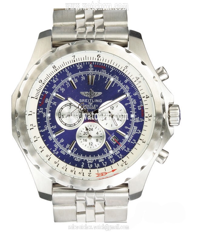 Breitling Windrider Chronomat A2536313/Q522 Silver Stainless Steel Strap 48.7mm Blue Dial Watch